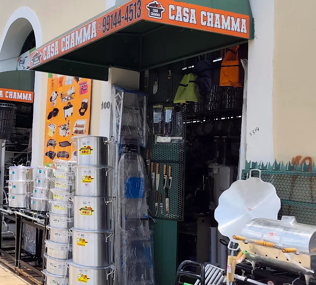 Entrada principal da loja Casa Chamma em Belém